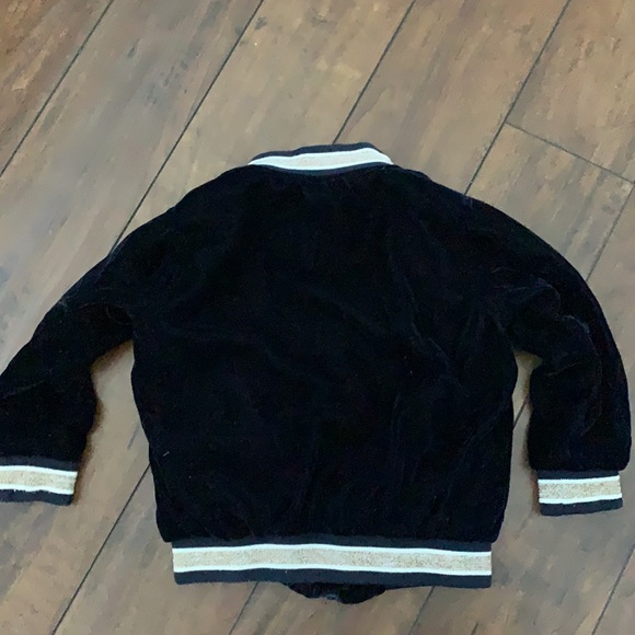 Cotton On Kids Blue Velvet Gold Sequin Star Jacket Sz 1-2 - Picture 3 of 4